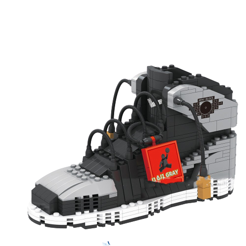 Klocki stojak na długopisy na biurko but AIR Grey 474 elementy