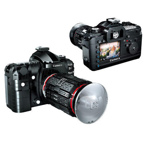 Zestaw klocków seria filmowa aparat kamera retro 813 elementy 