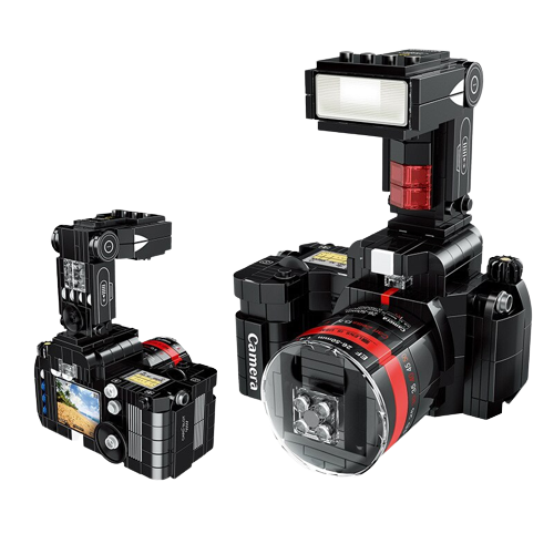 Zestaw klocków seria filmowa aparat kamera retro 407 elementy   