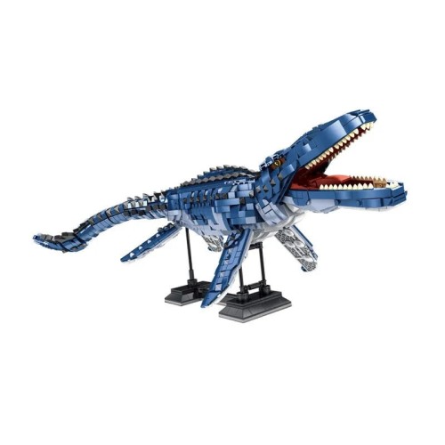 klocki JURASSIC WORLD figurki ZESTAW dinozaury  MOSASAURUS