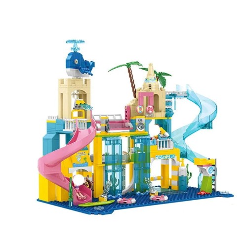 klocki FRIENDS figurki ZESTAW aquapark PARK ROZRYWKI