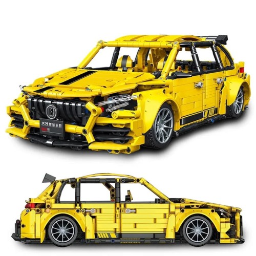 KLOCKI TECHNIC samochody MERCEDES BENZ AMG DUZY skala 1:14 ZOLTY ddl