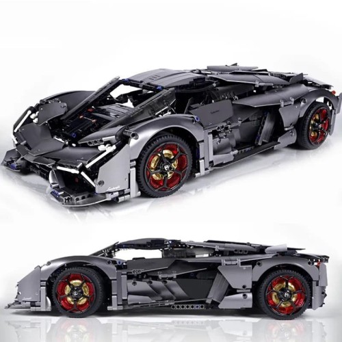 KLOCKI TECHNIC samochody LAMBORGHINI TERZO MILLENNIO DUZY skala 1:8 SZARY