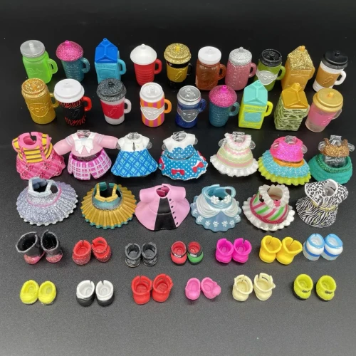 ZESTAW ubranka GADZETY dla lalek LOL losowe 3 SZT. 