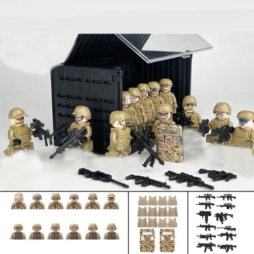 ZESTAW figurki DLA DZIECI wojsko SWAT 12 szt. 