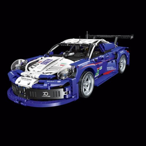 KLOCKI TECHNIC samochody PORSCHE 911 DUZY skala 1:14 NIEBIESKI D