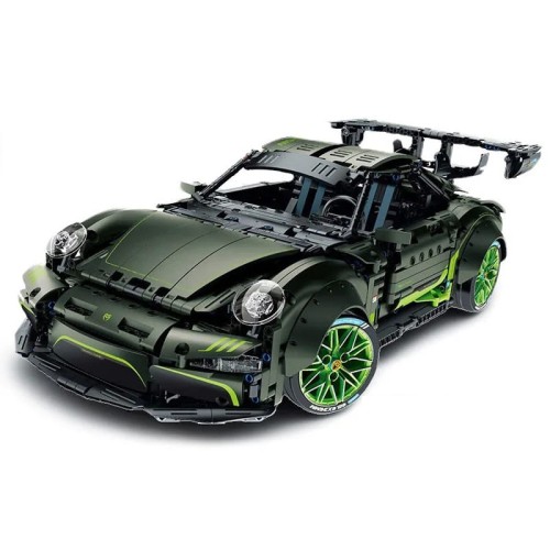 KLOCKI TECHNIC samochody PORSCHE 911 DUZY skala 1:10 ZIELONY ddl