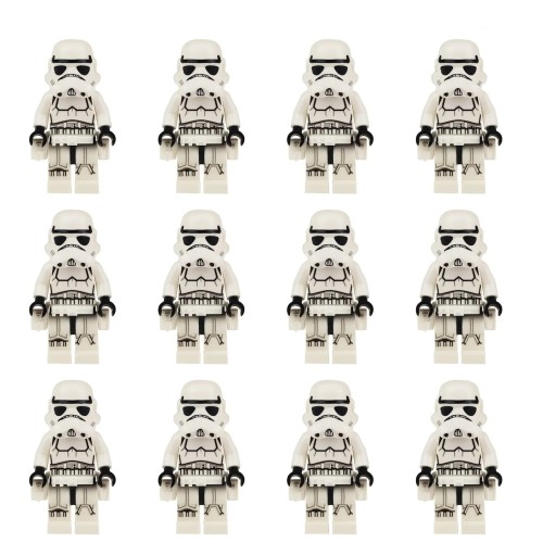 Zestaw figurek STAR WARS minifigurka GWIEZDNE WOJNY 12 szt + Akcesoria