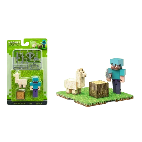 Zabawka Klocki Minecraft Magnetyczne Mini Zestaw