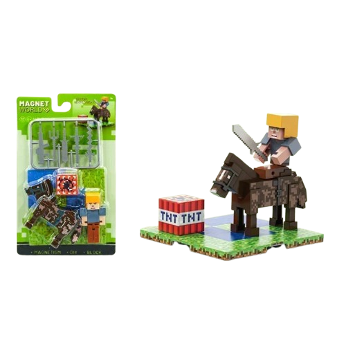 Zabawka Klocki Minecraft Magnetyczne Mini Zestaw