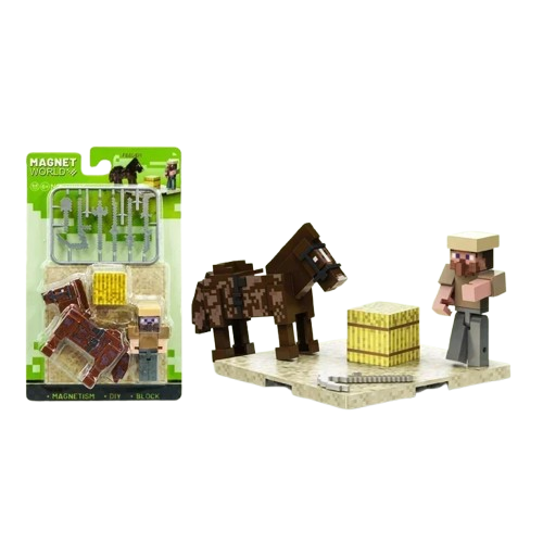 Zabawka Klocki Minecraft Magnetyczne Mini Zestaw