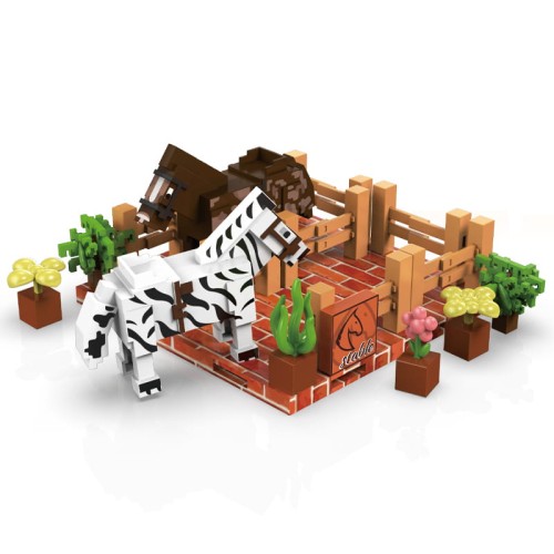 Zabawka Klocki Magnetyczne ZOO Minecraft 80szt 