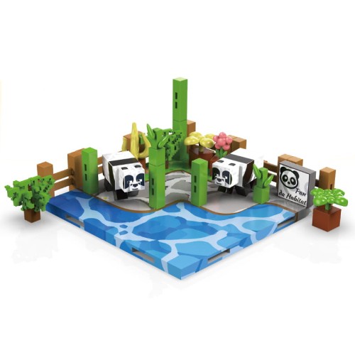 Zabawka Klocki Magnetyczne ZOO Minecraft 80szt