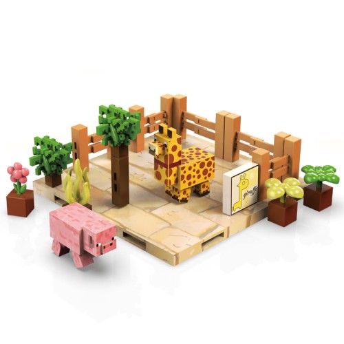 Zabawka Klocki Magnetyczne ZOO Minecraft 80szt