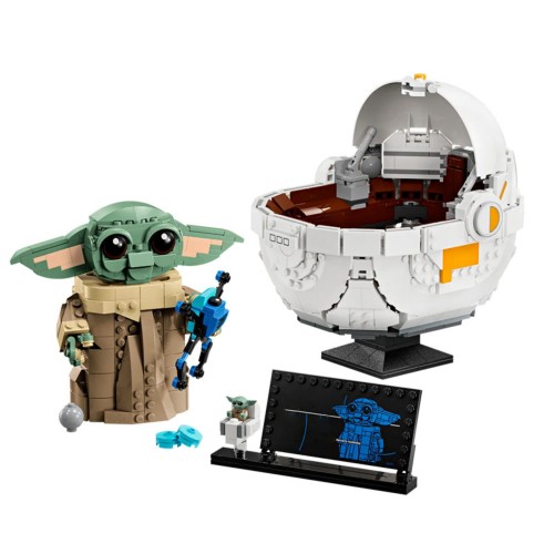 Zestaw Klocki STAR WARS GROGU W WÓZKU YODA 1048szt