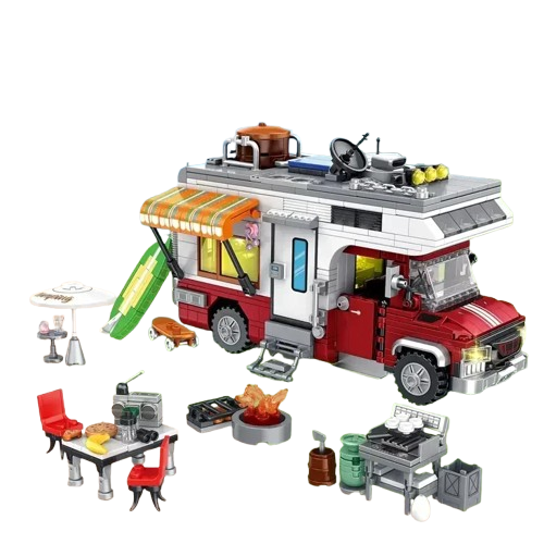 Zestaw Klocki City Wakacyjny Kamper Pełen Przygód 857szt