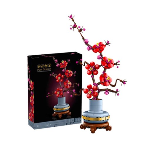 Zestaw Klocki ICONS Kwiat Śliwy Piękny Zestaw 327szt
