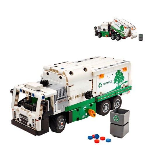 Klocki Zestaw TECHNIC Elektryczna Śmieciarka 503szt