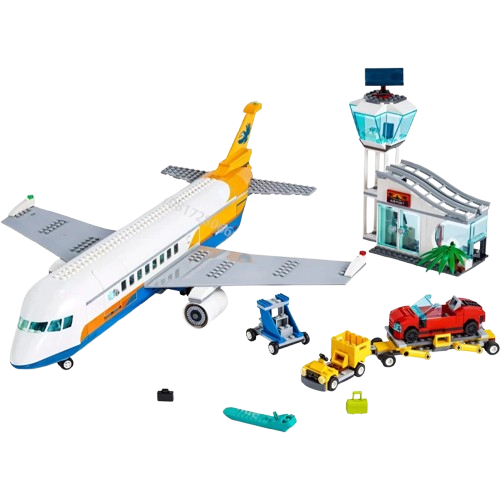 Zestaw Klocki City Lotnisko Samolot 669szt + Figurki