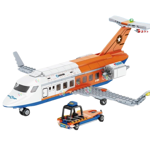 Zestaw Klocki City Lotnisko Samolot 697szt Figurki