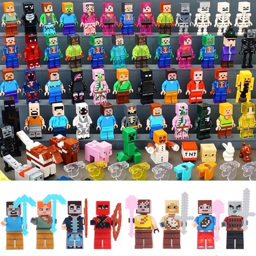 Zabawka Zestaw Klocki Figurki Minecraft 100szt