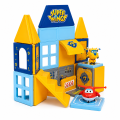 Zabawka dla dzieci Zestaw Super Wings Klocki Magnetyczne Garaż i Baza Samolotów