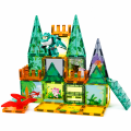 Zabawka dla dzieci Zestaw Super Wings Klocki Magnetyczne Park Dinozaurów