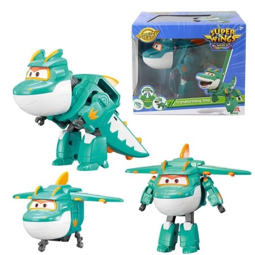 Zabawka dla dzieci SUPER WINGS Samolot Robot Dinozaur TINO 3w1