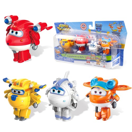 Zestaw dla dzieci Zabawka Super Wings Transformujące Figurki Samolotów 2w1