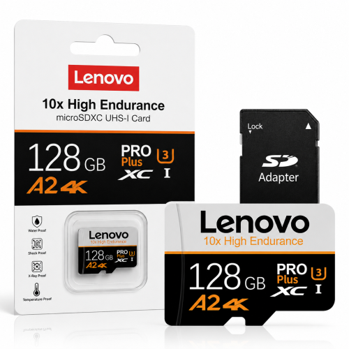 Karta Pamięci LENOVO microSDXC 128GB A2 U3 4K PRO Plus + Adapter SD