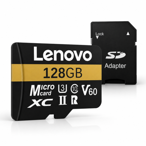 Karta Pamięci Lenovo 128GB microSDXC U3 V60 Class 10 4K + Adapter SD