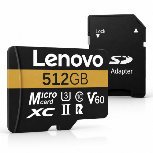 Karta Pamięci Lenovo 512GB microSDXC U3 V60 Class 10 4K + Adapter SD