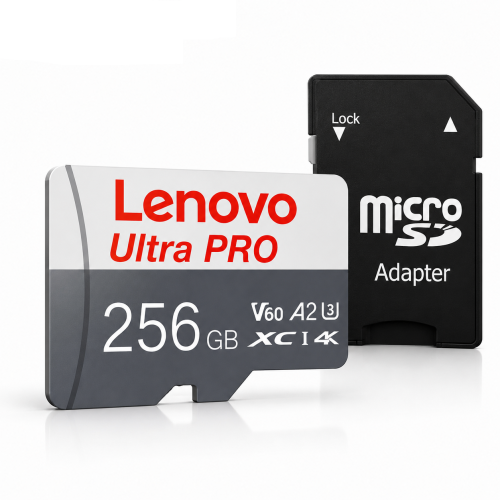 Karta Pamięci Lenovo ULTRA PRO 256GB A2 U3 V60 4K microSDXC + Adapter SD