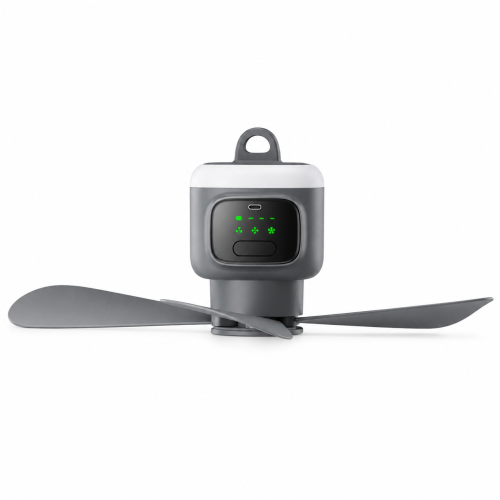 Wentylator Sufitowy CampAir Max Kempingowy 12000mAh z Pilotem i Lampą LED
