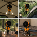 Wentylator Kempingowy Solarny LED Wielofunkcyjny Wiatrak Turystyczny z Funkcją Powerbank