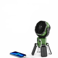 Wentylator Kempingowy Solarny LED Wielofunkcyjny Wiatrak Turystyczny z Funkcją Powerbank