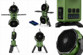Wentylator Kempingowy Solarny LED Wielofunkcyjny Wiatrak Turystyczny z Funkcją Powerbank