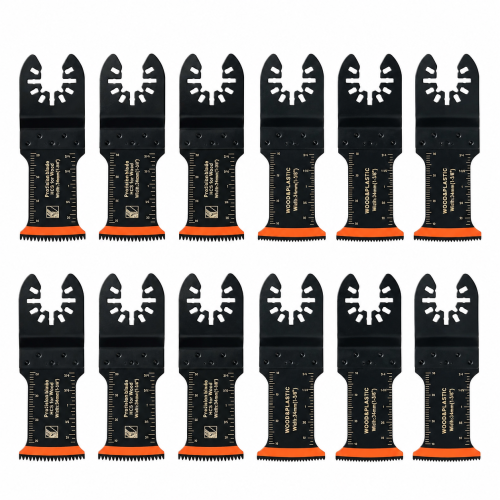 Brzeszczoty Oscylacyjne Multitool 12 szt. do Drewna PVC Metalu Ostrza do Piły Wielofunkcyjnej