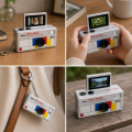 Retro Mini Kamera Cyfrowa HD z Obrotowym Ekranem Kamera w Kształcie Breloczka do Zdjęć