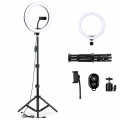 Lampa Pierścieniowa LED Ring Light 10" 26 cm + Statyw 200 cm Uchwyt Telefon