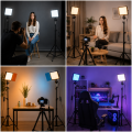 Zestaw CreatorPanel Pro 3 Lamp LED Studyjnych USB + Akcesoria i Filtry RGB