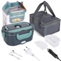 Elektryczny Lunch Box 1,5L Podgrzewacz Obiadu 12V 24V 230V Stal Nierdzewna Do Samochodu i Domu