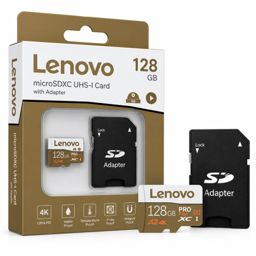 Karta Pamięci Lenovo PRO Plus microSDXC 128GB A2 U3 4K + Adapter SD