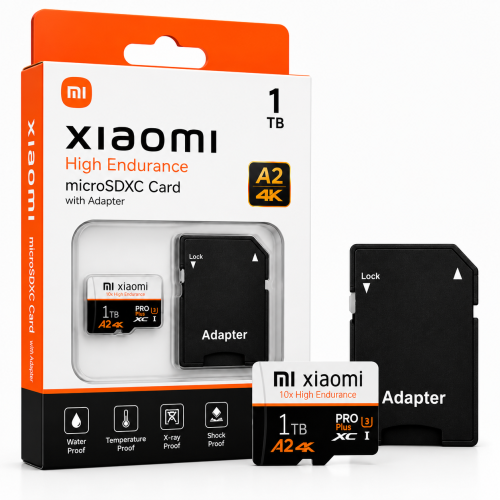 Karta Pamięci Xiaomi 10x High Endurance PRO Plus microSDXC 1TB A2 U3 4K + Adapter SD