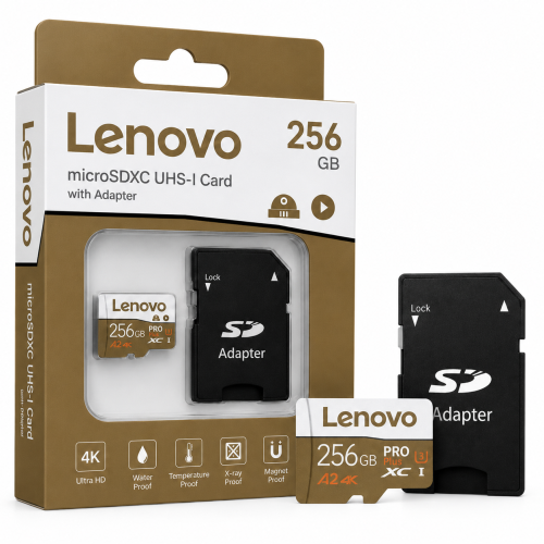 Karta Pamięci Lenovo PRO Plus microSDXC 256GB A2 U3 4K + Adapter SD