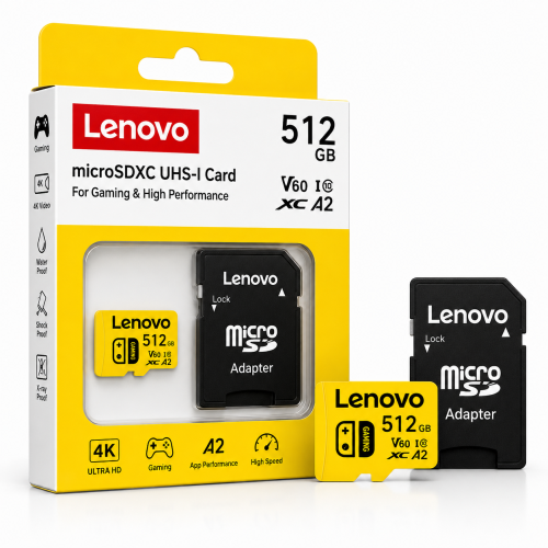 Karta Pamięci Lenovo GAME microSDXC 512GB A2 C10 V60 do Konsol i Telefonów