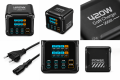 Wieloportowa ładowarka sieciowa Szybkie Ładowanie 420W GaN 6x USB-C 2x USB-A Fast Charger z Wyświetlaczem LED