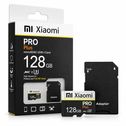 Karta pamięci MicroSDXC Xiaomi PRO Plus 128GB U3 z adapterem SD
