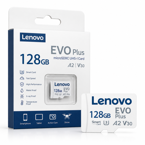 Karta pamięci MicroSDXC Lenovo EVO Plus 128GB A2 V30 U3 Smart Card