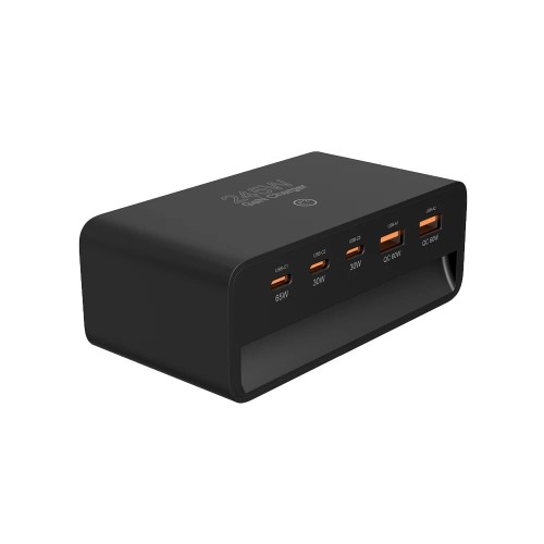 Wieloportowa Stacja Ładująca Biurkowa GaN 245W USB-C + USB-A